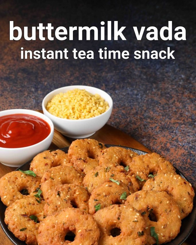 Hebbars.kitchen@instagram On Pinno: Buttermilk Vada Recipe - Instant ...