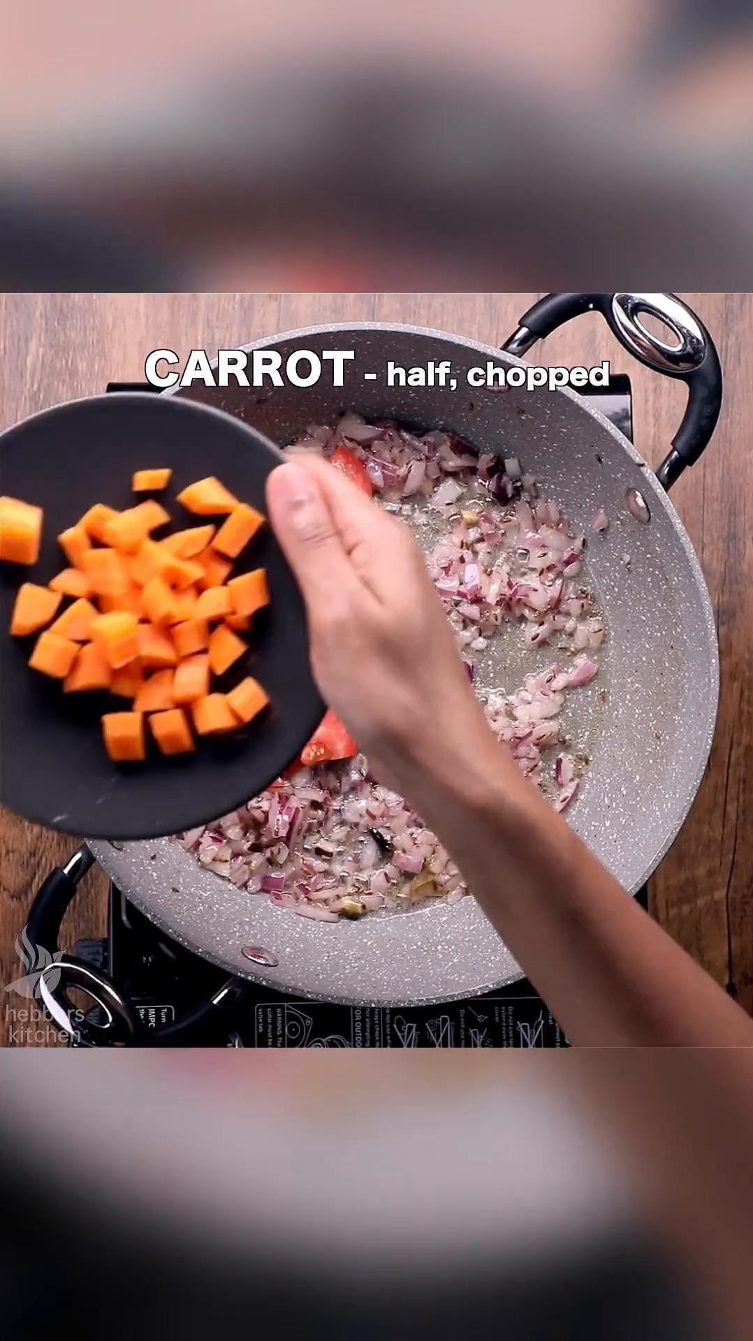 hebbars.kitcheninstagram on Pinno ghee rice kurma combo meal recipe kurm...