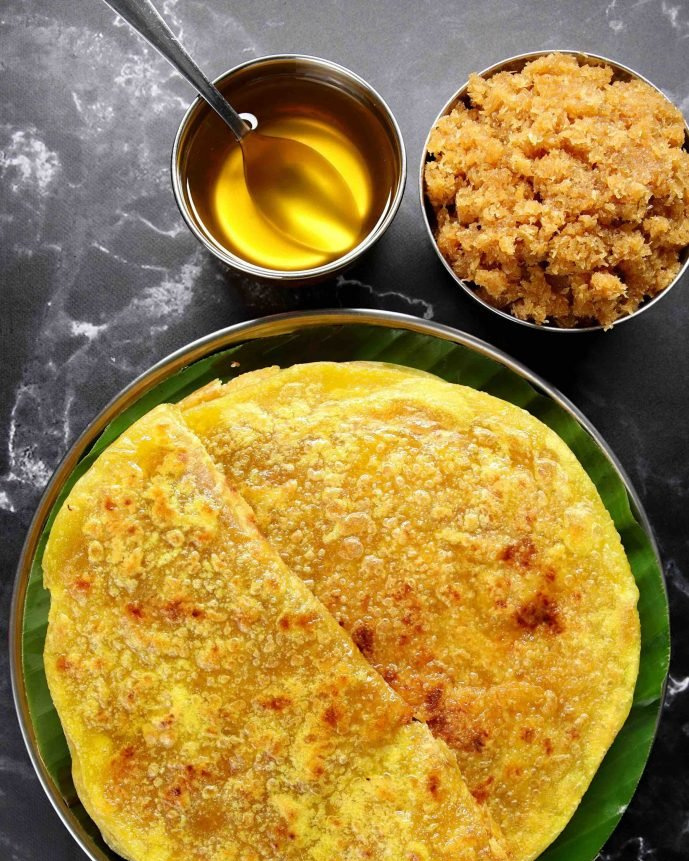 hebbars.kitcheninstagram on Pinno kayi holige recipe naariyal puran