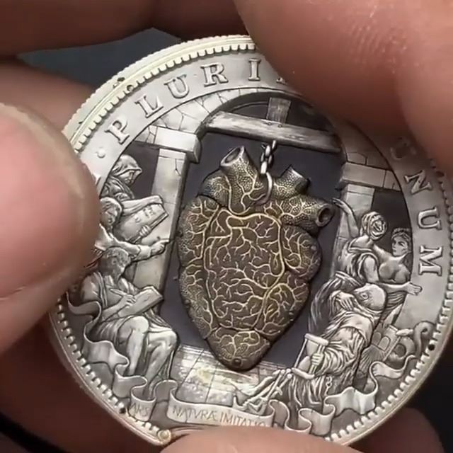 technology@instagram on Pinno: Coin art 💰 Inside it's written: in case