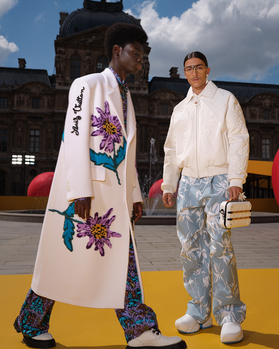 Louis Vuitton (@louisvuitton) posted on Instagram: “#LVMenSS23 Graphic  flashes. A selection of looks from #LouisVuitton's newest Men's Collection,  including wir…