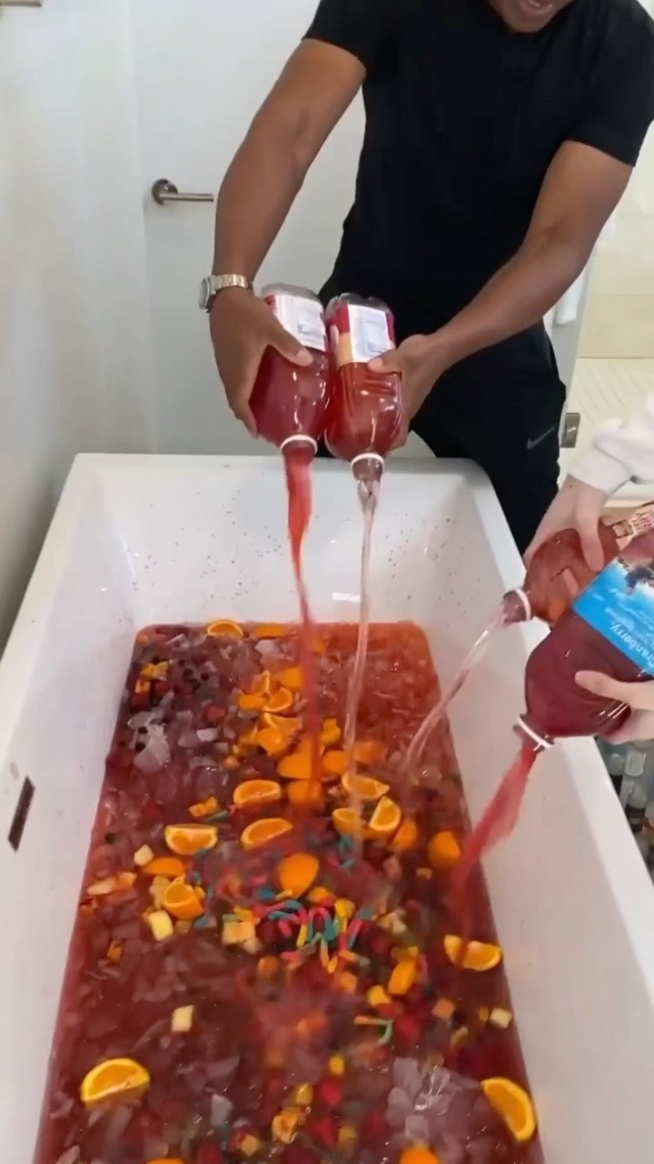 tipsybartenderinstagram on Pinno The Bathtub Jungle Juice 🍹🛀🔥 