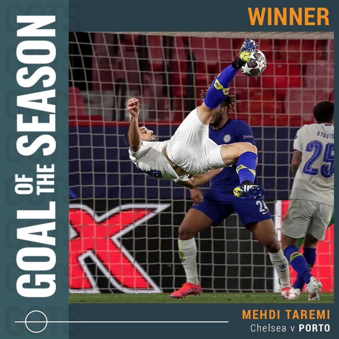 Championsleague Instagram On Pinno 🥇 Mehdi Taremi S Epic Bicycle Kick Voted