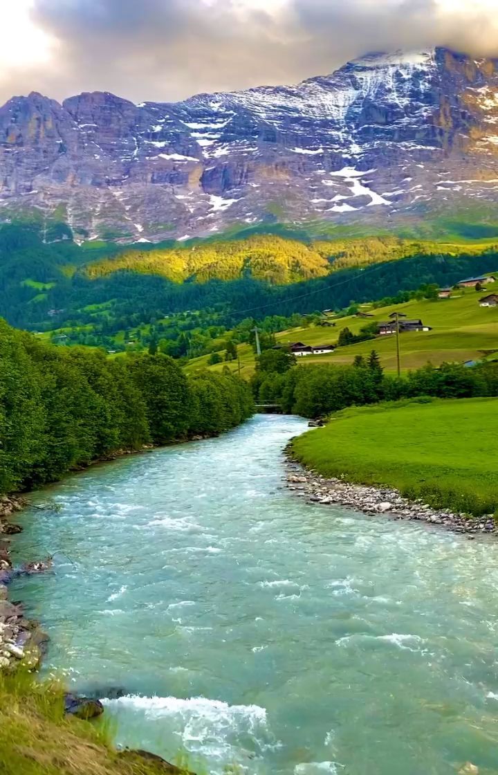 switzerland_fantastic@instagram on Pinno: POWERFUL LÜTSCHINE RIVER  GRINDELWALD???????? ????...