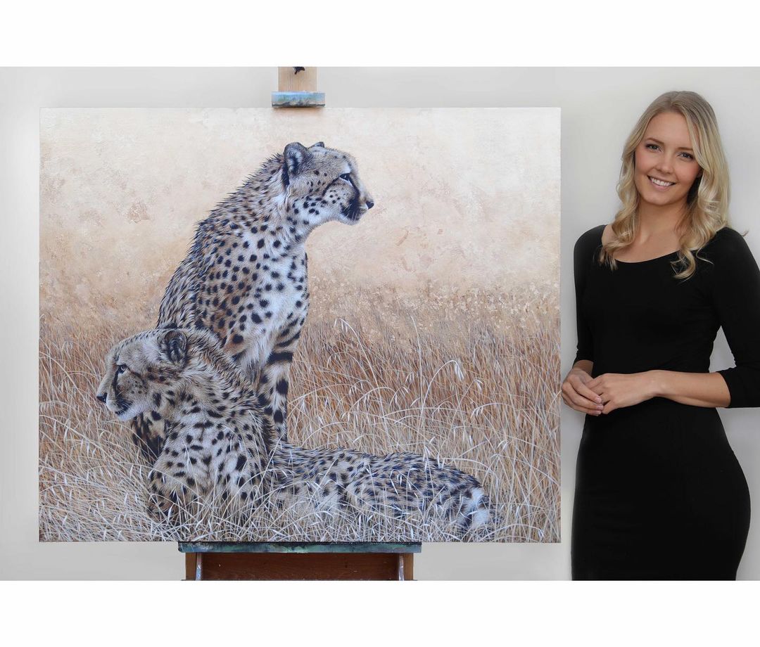carla_grace_artinstagram on Pinno Throw back to two elderly cheetahs I pai...