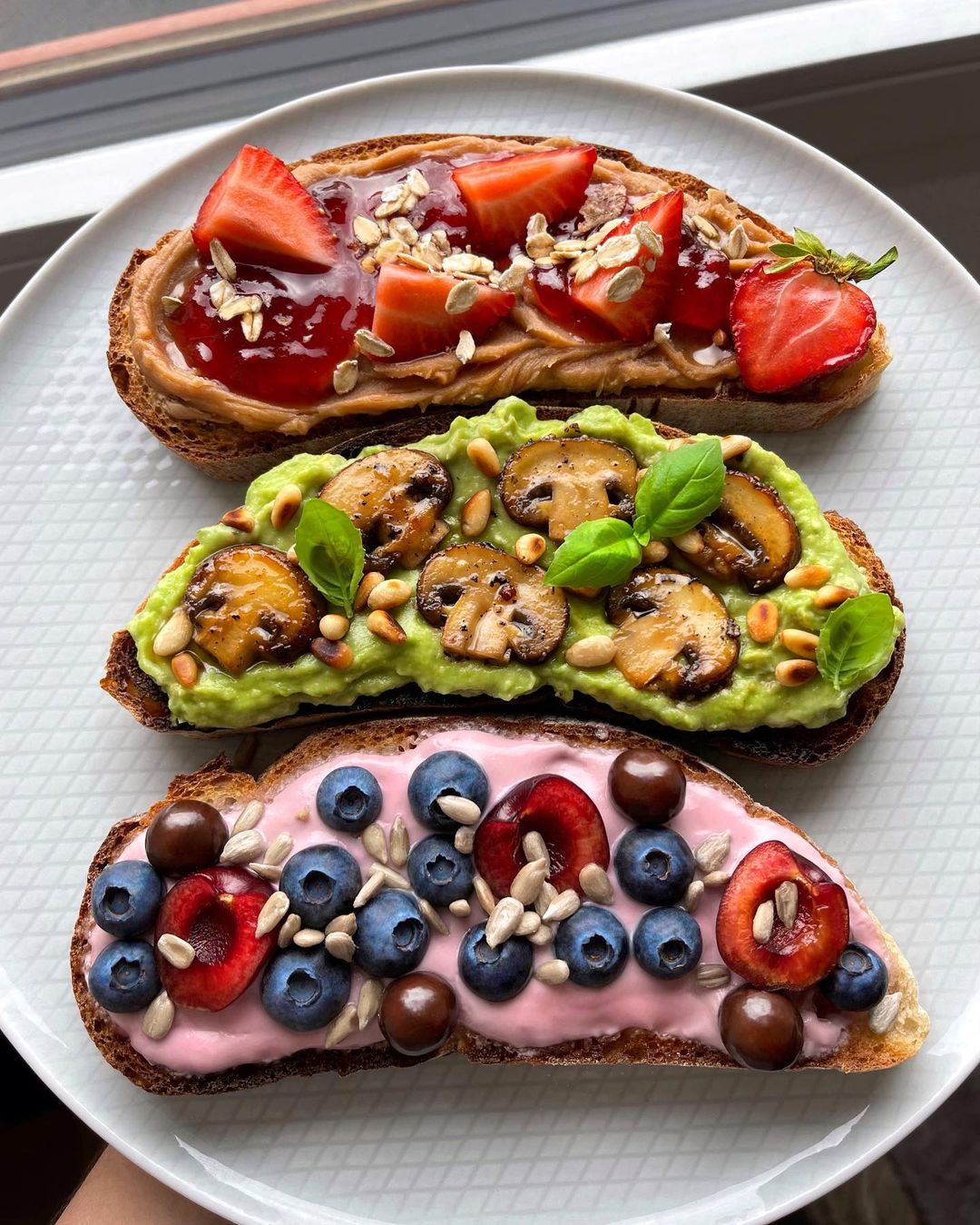 veganiina@instagram on Pinno: TOAST 3 WAYS😎😍 which one is your first p...