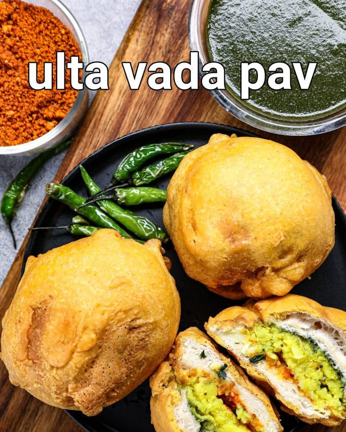 Hebbars.kitchen@instagram On Pinno: Ulta Vada Pav Recipe Full Recipe ...