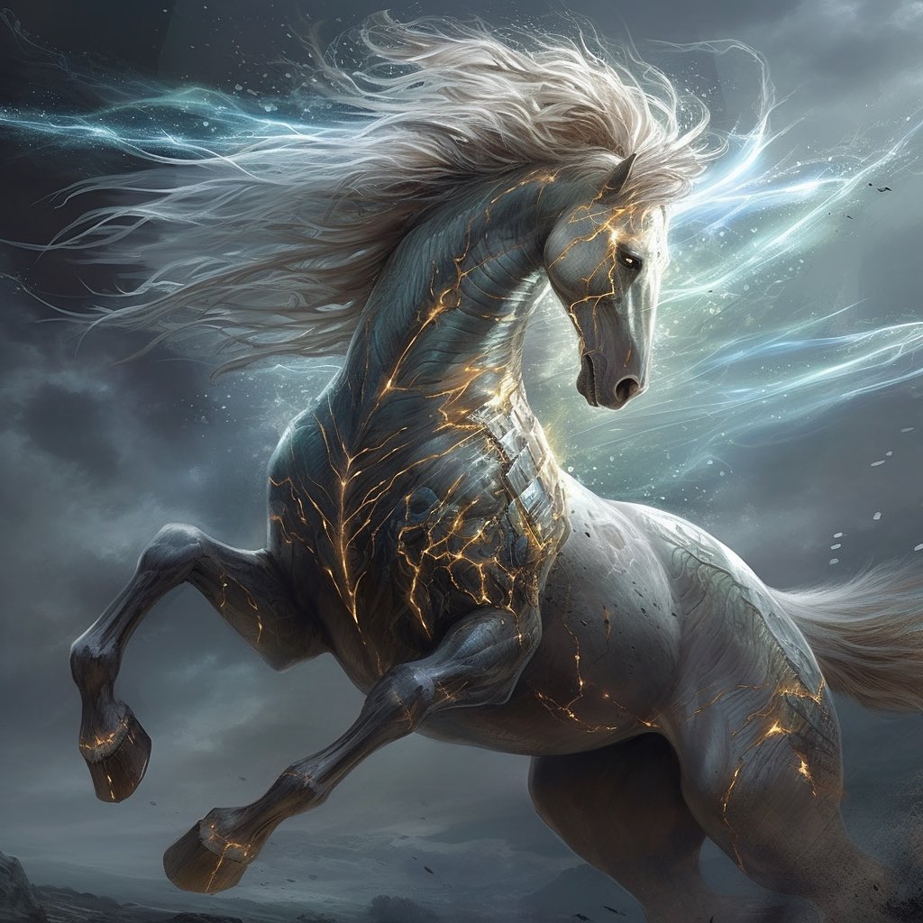 aicharactersartinstagram on Pinno The Lightning Horse The Lightning