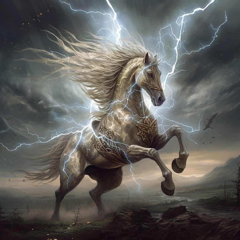 aicharactersartinstagram on Pinno The Lightning Horse The Lightning