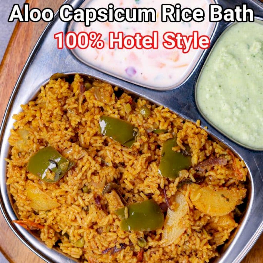 hebbars.kitcheninstagram on Pinno Capsicum Rice Recipe full recipe