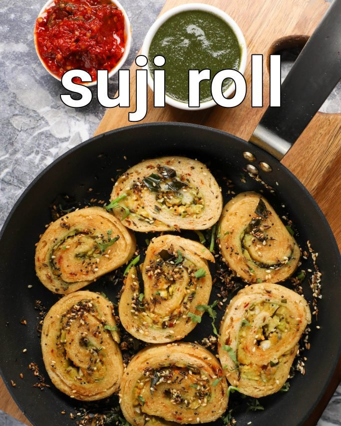 hebbars.kitcheninstagram on Pinno suji roll recipe suji ke roll