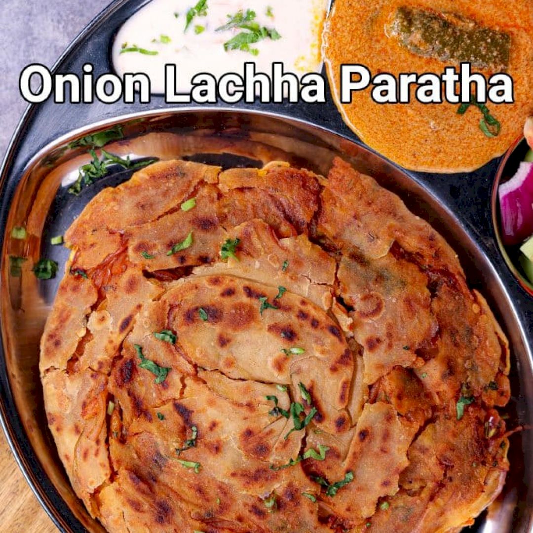 hebbars.kitcheninstagram on Pinno Onion Lachha Paratha Crisp & Soft