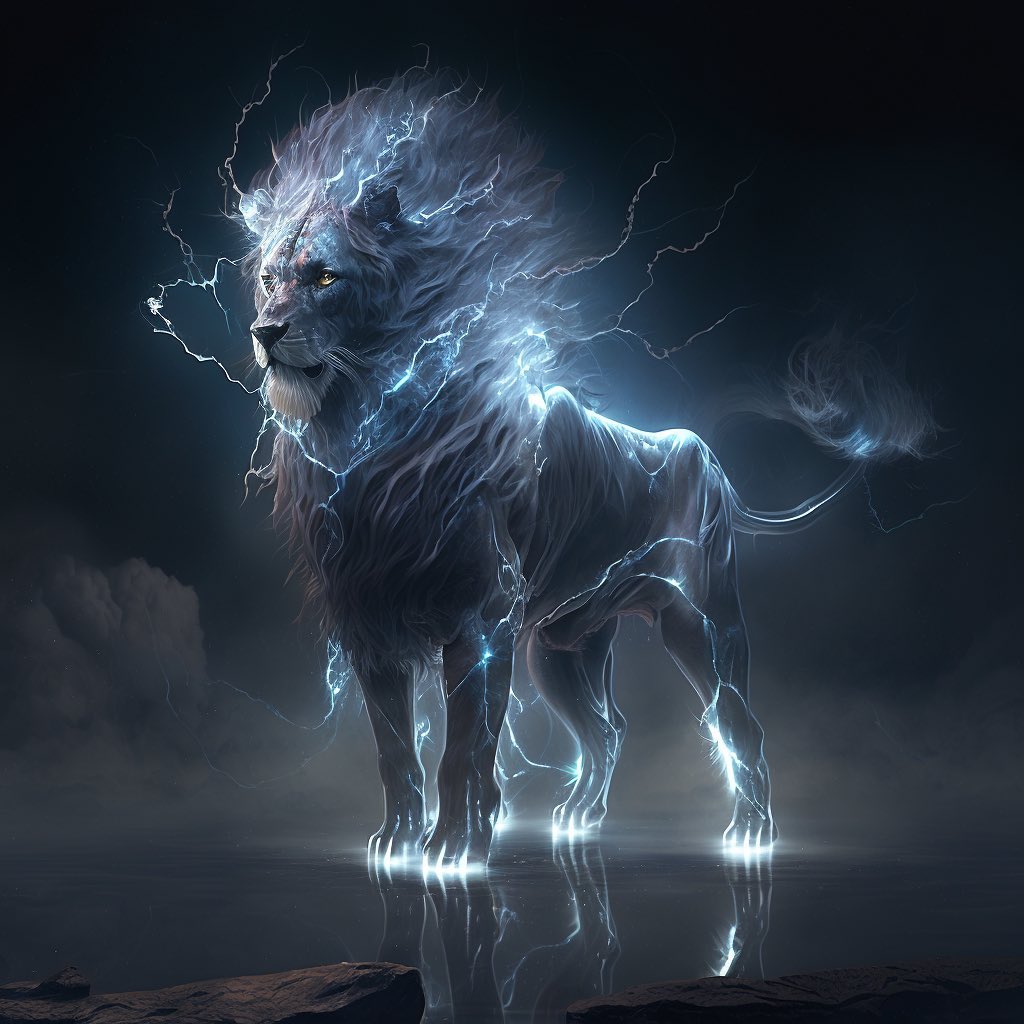 aicharactersart@instagram on Pinno: The Lightning Lion For high res  wallpap...